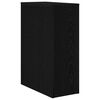 vidaXL Bathroom Furniture Set Wall-mounted Black Oak 22 x 44 x 61.5 cm