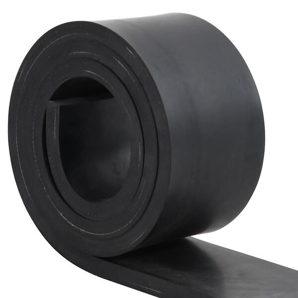 vidaXL Rubber Edge for Snow Plow Black 150x10x1 cm