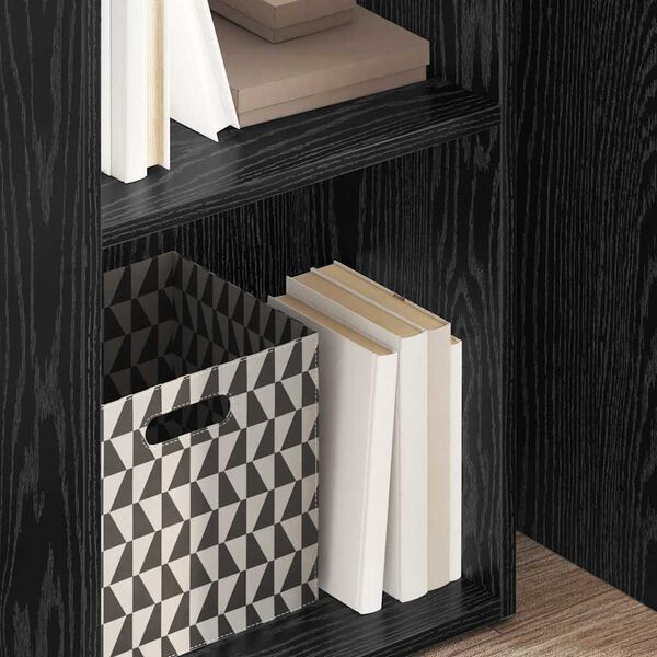 vidaXL Bookshelf Black Oak 40 x 30 x 114 cm Engineered Wood