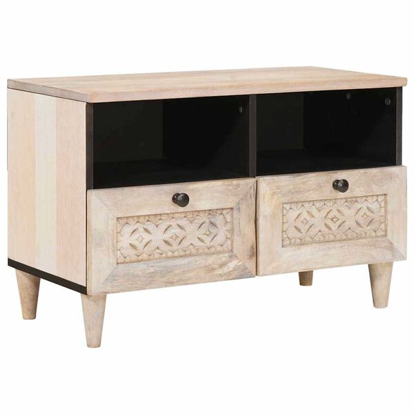 vidaXL TV Units with Drawer White 70 x 33 x 46 cm Engineered wood