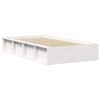 vidaXL Bed Frame White 90 x 190 cm Solid Pine Wood