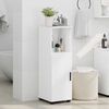 vidaXL Bathroom Cabinet with Storage High Gloss White 30 x 35 x 95 cm