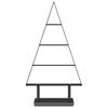 vidaXL Metal Christmas Tree with Stand Black 60 cm Steel