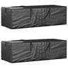 vidaXL Christmas Tree Storage Bags 2 pcs Black Polyethylene