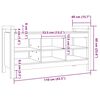 vidaXL Hall Bench 110x40x60 cm Solid Wood Pine