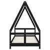 vidaXL Kids Bed Frame Black 80x200 cm Solid Wood Pine