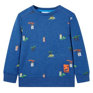 vidaXL Kids' Sweatshirt Dark Blue Melange 104