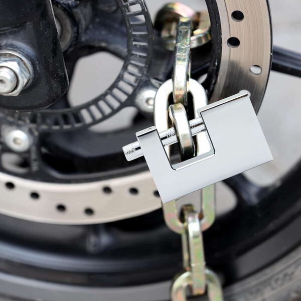 vidaXL Padlock Silver Steel