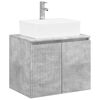 vidaXL Bathroom Furniture Set Concrete Grey Engineered Wood