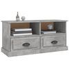 vidaXL TV Cabinet Concrete Grey 93x35.5x45 cm Engineered Wood