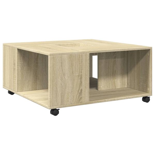 vidaXL Coffee Table Sonoma Oak 80x80x40 cm Engineered Wood