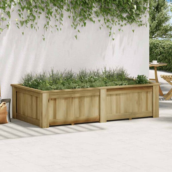 vidaXL Raised Bed 196x100x50 cm Impregnated Pinewood