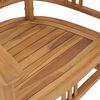 vidaXL Garden Chairs 2 pcs Solid Teak Wood