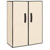 vidaXL Shoe Cabinet Cream 60x28x90 cm Fabric