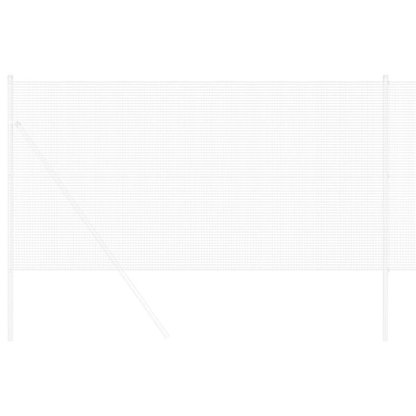 vidaXL Welded Wire Fence Silver 1.2 x 25 m