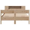 vidaXL Bookcase Bed without Mattress 135x190 cm Double Solid Wood Pine