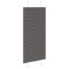vidaXL Pleated Blind Black 55x150 cm Fabric Width 54.4 cm Polyester