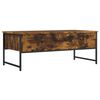 vidaXL Coffee Table Smoked Oak 101x49x39.5 cm Engineered Wood
