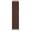 Fabric Shoe Cabinet with Cover 58 x 28 x 106 cm Brown