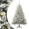 vidaXL Artificial Pre-lit Christmas Tree with Ball Set Green 240 cm