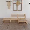 vidaXL 4 Piece Garden Lounge Set Solid Wood Pine