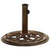 vidaXL Umbrella Base Bronze 44x44x31 cm Cast Iron