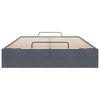 vidaXL Ottoman Bed Frame No Mattress Dark Grey Double Velvet