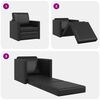 vidaXL Sofa Bed Black 74 x 77 x 81 cm Velvet