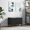 vidaXL Record Cabinet Black 74.5x38x48 cm Engineered Wood