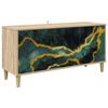 vidaXL TV Cabinet WIJHE 102 x 33 x 50 cm Sonoma Engineered Wood