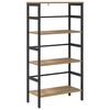 vidaXL Bookshelf 3-Tier 60 x 29.5 x 115 cm Engineered Wood Artisan Oak