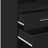 vidaXL Highboard Black 50x42.5x124 cm Engineered Wood