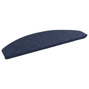 vidaXL Self-adhesive Stair Mats 15 pcs 80 x 28 x 3.5 cm Blue