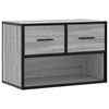 vidaXL TV Cabinet Grey Sonoma 60x31x39.5 cm Engineered Wood and Metal