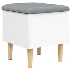 vidaXL Storage Bench White 42x42x46 cm Engineered Wood