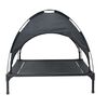 vidaXL Dog Bed Folding Manual Black 90 x 81 x 80.5 cm Steel
