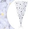 vidaXL Artificial Christmas Tree with Stand White 180 cm PVC and Steel