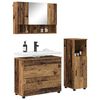 vidaXL Bathroom Furniture Set 3 pcs Old Wood Engineered Wood and Metal