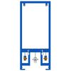 vidaXL Bathroom Wall Support Height Adjustable Blue 50 x 3 x 112 cm