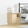 vidaXL Bedside Cabinet Sonoma Oak 50 x 34.5 x 50 cm Engineered wood