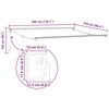 vidaXL Awning Retractable Light grey 3 x 2.5 m Polyester and metal