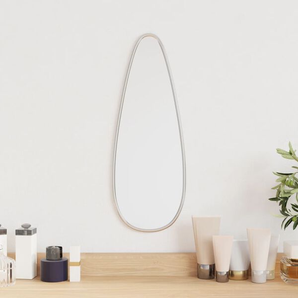 vidaXL Wall Mirror Silver 40x15 cm