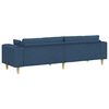 vidaXL Fabric Sofa with Cushion Blue 208 cm Fabric