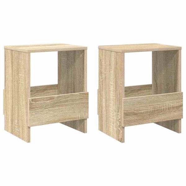 vidaXL Magazine Rack 2 pcs Sonoma Oak 35 x 30 x 45 cm