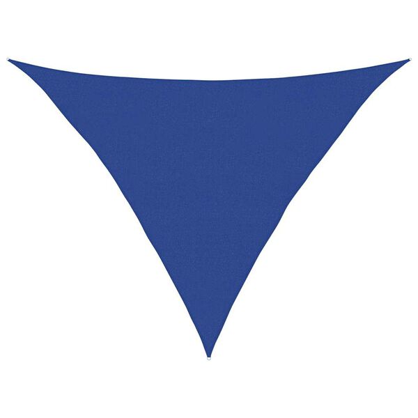 vidaXL Sunshade Sail 160 g/m&sup2; Triangular Blue 5x5x6 m HDPE