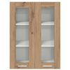 vidaXL Hanging Cabinet with Storage Riga Artisan Oak 60 x 31 x 80 cm