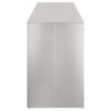 vidaXL Wheelie Bin Storage for 6 Bins Silver 408 x 77.5 x 115.5 cm