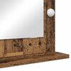 vidaXL Vanity Mirror Rectangular with Mirror Old Wood 70 x 50 x 18 cm