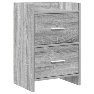 vidaXL Bedside Tables Grey Sonoma 40 x 30 x 60 cm Engineered Wood