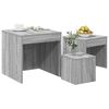 vidaXL Nesting Tables 3 pcs Grey Sonoma Engineered Wood